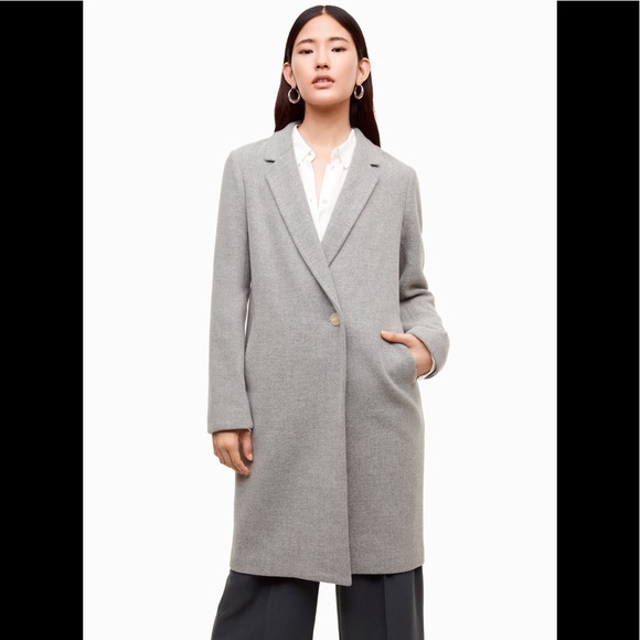 Aritzia Jackets & Blazers - SOLD! Aritzia Stedman Coat Heather Comet XS NWT